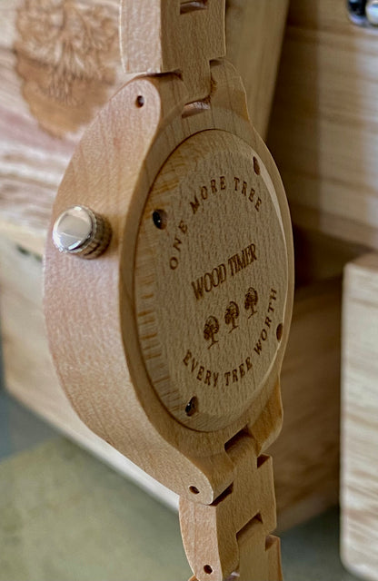 silly wooden watch